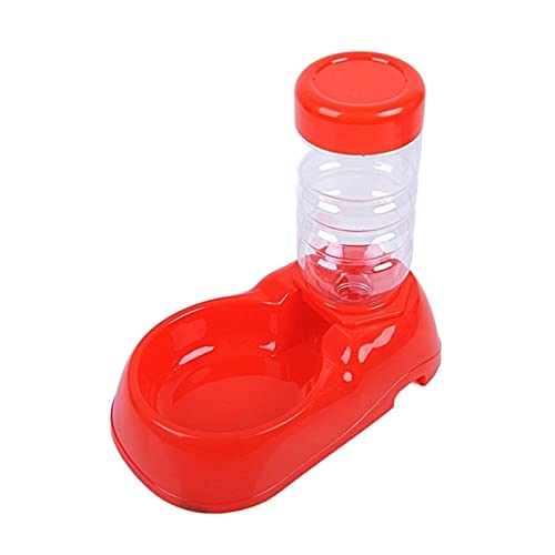  AACARB Cat Water Dispenser, Automatic Pet Feeder Bottles Water Dispenser Water Bowl For Dogs (Size : Red)