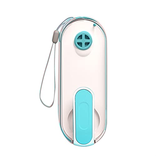  AACARB Cat Water Dispenser, Pet Dog Water Dispenser Feeder Foldable Gourd Bottle Bowl Drinker Filter Carbon Portable Outdoor Hiking Travel Cup Drink (Size : Cyan Blue)