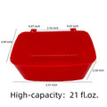  10 Pack Chicken Feeder Waterer 21 Oz Food Water Plastic Cage Cups Rabbit Feeding Dishes Hanging Coop Bowl Watering Container Treats Drinker For Poultry Pigeon Puppy Cat Bird Bath Basin Hamster Bed