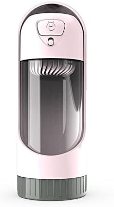  AYUSEA Pet Bowl, Dog Water Bottle Outdoor Drinking Feeder Travel Pet Feeding Cup Bowl Cat Water Dispenser Leak Proof Filter For Small Large Dogs (Color : Pink)
