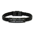 GENERIC Nice Borzoi Dog Gifts, I Just Want To Be A Stay At Home Borzoi Mom, Holiday Braided Leather Bracelet For Borzoi Dog, Dog Toys, Dog Beds, Dog Food, Dog Treats, Dog Collars, Dog Leashes