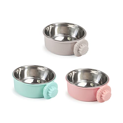  Iplusmile 3pcs Chinchilla Cups Small Stainless Animal Conure Bows Steel Birds Supplies Water Cup Coop Cat S Bowls Macaw Pet Food Dog Grey Puppy Cockatiel Feeders Bird Parakeet Dish Feeding