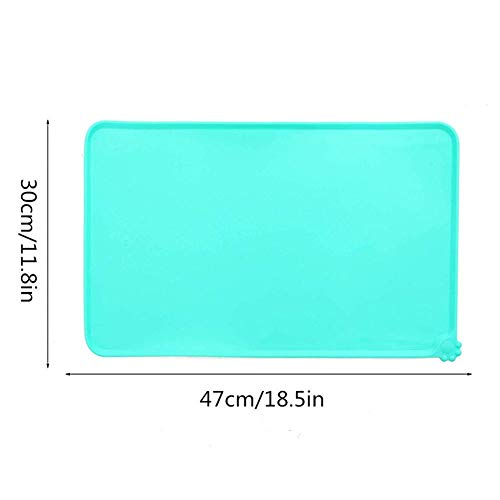  TYUXINSD Beautiful Cat Cushion Silica Gel Waterproof Cat Litter Mat Durable Non Slip Dog Mattress Protect Floor And Carpet Easy Clean Pet Bed Mat For Kittens Black (Color : Green)