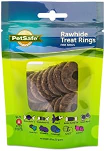  PetSafe Treat Rings - 16 Rings - Size B - Original & Busy Buddy Bristle Bone - Treat-Holding Toy For Dogs - Purple, Large