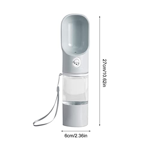  AACARB Cat Water Dispenser, Dog Water Bottle For Walking Portable Puppy Water Dispenser Leak Proof Pet Water Bottle With Drinking Feeder For Outdoor Walking (Color : Gray)