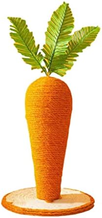  JYDQM Cats Scratcher Tree Tower Scratching Cats Tree Cute Carrot Cats Climbing Post Funny Cats Grinding Claw Post Pet Supplies (Color : A, Size : M Code)