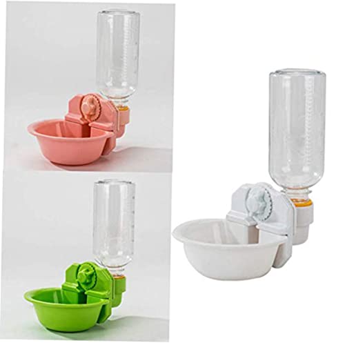  PATKAW 3pcs Unique Crate The Feeder A Waterer White Cat Cup In Tool Dogwhite Miase Auto Accessories Your Supplies Food Pigeon Bunny Overturned Kitten Water Room Dispenser Feeder-