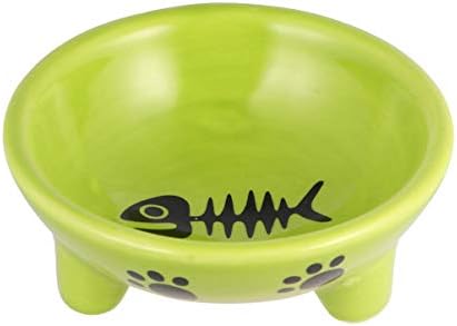  Balacoo Ceramic Dog Bowls Cat Plate Cat Plate Moultrie Feeder Pet Food Bowl Three-Legged Ceramics Dog Bowl Dish Food Feeding Bowl For Dog Cat Ceramic Water Bowl Puppy Feeder Puppy Feeder Cat Plate