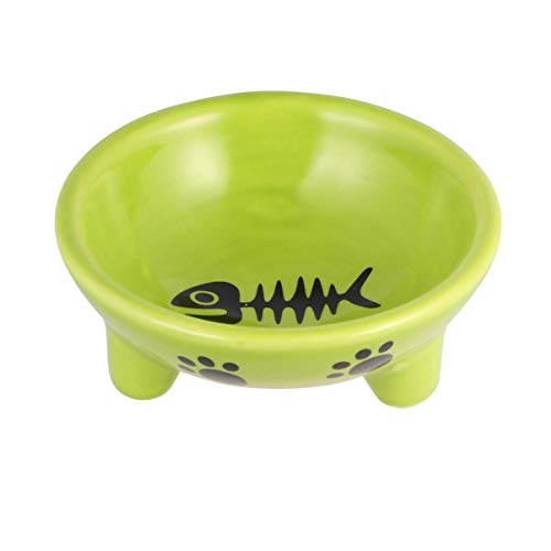  Balacoo Ceramic Dog Bowls Cat Plate Cat Plate Moultrie Feeder Pet Food Bowl Three-Legged Ceramics Dog Bowl Dish Food Feeding Bowl For Dog Cat Ceramic Water Bowl Puppy Feeder Puppy Feeder Cat Plate