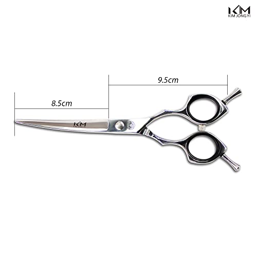  FOVANI KIM JONG YI Curved Dog Grooming Scissors Light Weight Professional Pet Shears Stainless Steel For Dogs Cats Pets