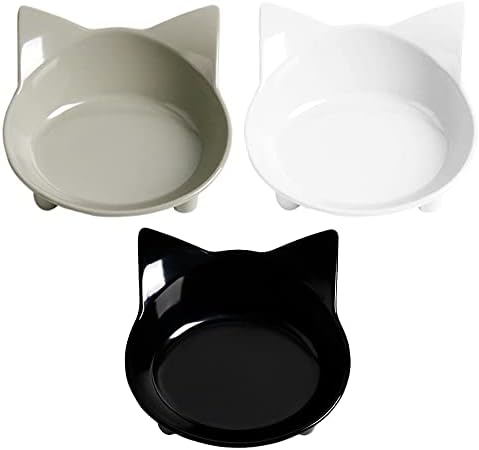  Cat Bowls Non Slip Cat Food Bowls Shallow Cat Food Dish Pet Bowls To Stress Relief Of Whisker Fatigue & Prevent Vomiting Cat Feeding Bowls Wide Dog Bowls For Cats Puppy Rabbit Small Animals