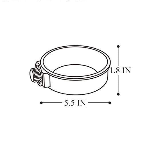  Small Dog Bowl For Cage Bird Bowl Cat Bowl For Cage Stainless Steel - 2 PCS
