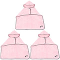  3pcs Super Kitten Supplies Size Bath Animal Cleaning Absorbent Fleece Puppy Accessories Quick Wear Dog Shower Easy L Robe Coral Cat Robes Drying - Pink Small Microfibre Dry