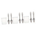  Iplusmile 3 Sets Parrot Feeding Spoon Pet Feeder Pigeon Feeder Accessories Birds Hand Food Feeder Water Feeding Tube Bird Supply Convenient Bird Spoon Bird Feeding Spoon Metal Hose