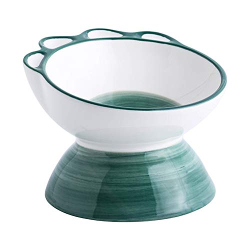  Pet Bowl 1Pc Dinosaur Claw Pet Bowl Pet Feeder Pet Feeding Bowl Cat Bowl Dog Bowl (Green)