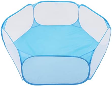  Small Animal Playpen, Breathable Foldable Small Pet Cage Tent For Outdoor Indoor Guinea Pig Rabbits Hamster Chinchillas Hedgehogs Black