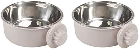 Small S Animal For Dog Macaw Food Steel Feeder Stainless Cockatiel Bowls Bird Cage Conure Feeding Bows Water Parrot Size Puppy Hanging Grey Chinchilla Cups Coop Budgies Bowl Dish