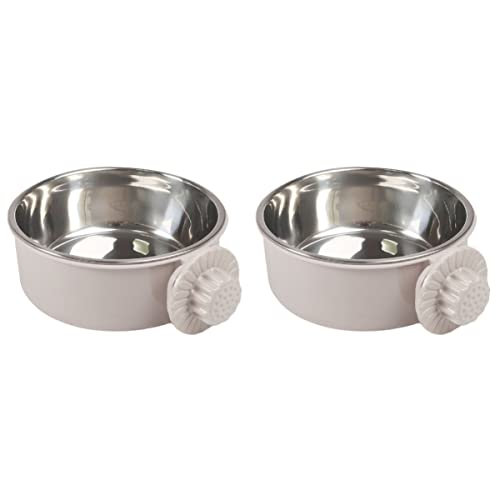  Small S Animal For Dog Macaw Food Steel Feeder Stainless Cockatiel Bowls Bird Cage Conure Feeding Bows Water Parrot Size Puppy Hanging Grey Chinchilla Cups Coop Budgies Bowl Dish
