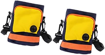  Mipcase 2pcs Picnic With Use Dog For Train And Daily Waist Treat Holder Adjustable Toy Poop Shoulder Kibbles Yellow Training Food Dogs Pouch Strap Snack Wear-resistant Bag Pet Walking
