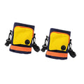  Mipcase 2pcs Picnic With Use Dog For Train And Daily Waist Treat Holder Adjustable Toy Poop Shoulder Kibbles Yellow Training Food Dogs Pouch Strap Snack Wear-resistant Bag Pet Walking