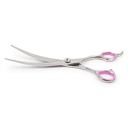  BITWIT Kitchen Baking, Pet Grooming Scissors Stainless Steel Grooming Hair Cutting Accessories Dog Hair Scissors Up And Down Bending Scissors