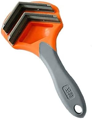  YangYan Dog Hair Removal Comb For Dogs Brush Grooming Tool For Matted Long Hair Pet Hair Shedding Comb (Color : Orange)