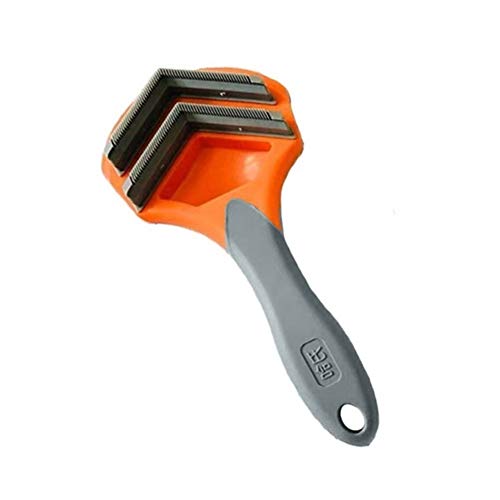  YangYan Dog Hair Removal Comb For Dogs Brush Grooming Tool For Matted Long Hair Pet Hair Shedding Comb (Color : Orange)