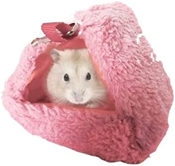  Cat Carrier Pet Hamster Cage, Plush Nest, Cotton Bed, Suitable For Squirrel Ferret Rat Small Pet Pet Carrier (Color : Brass)