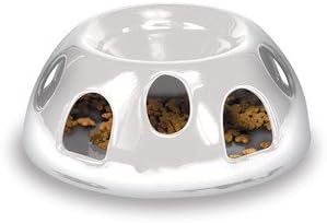  Pioneer Pet Tiger Diner Ceramic Food Dish/Bowl, White