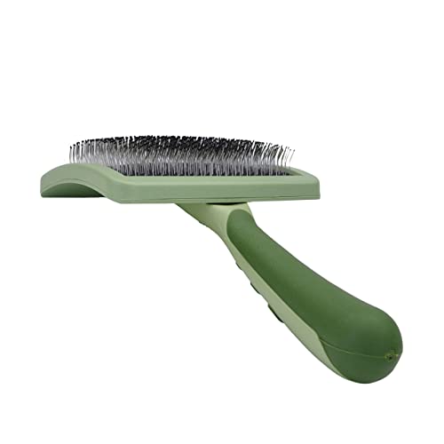  Coastal - Safari - Curved Firm Slicker Dog Brush, No Color, One Size (7.5" L X 4.5" W)