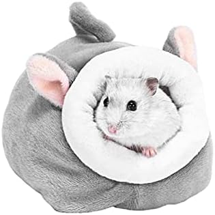  JKXWX Pet Hammock Cute Pet Nest Fruit Animal Food Nest Hanging Bed Hamster Hammock Small Animal Accessories For Hamster Rabbit Pet Hammock Bed (Color : Light Grey)