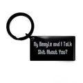  Inappropriate Beagle Dog Keychain, My Beagle And I Talk Shit About, Inspire Gifts For Pet Lovers From Friends, Birthday Gifts, Dog Toys, Dog Beds, Dog Collars, Dog Food, Dog Treats