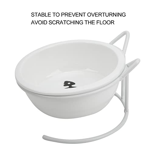 GLOGLOW Raised Ceramic Litter Prevents Vomiting Lutbar Reduces Dog Litter Pressure