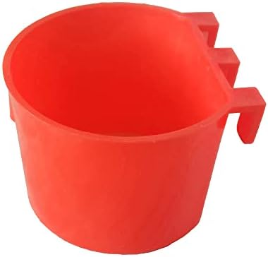  AMZSYLV 6 Pack Feeder Waterer Chicken 21 Oz Food Water Cage Cups Puppy Cat Rabbit Hanging Feeding Dish Coop Bowl Watering Container Treats Drinker For Pigeon Bird Bath Basin Hamster Bed
