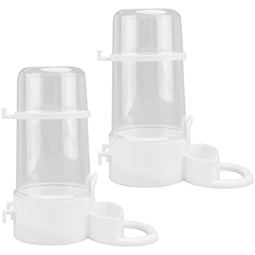  Iplusmile 6 Pcs Jug Parrots White Hanging Cup Drinker Pets Lovebirds Leak- Kit Pajaros Bowl Container, Proof Bird Dispenser- Pet Farm Dog Supplies Container Para Drinkers Bottle Budgie