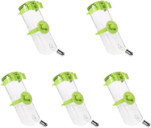  Hanging Nozzle Home Pigs Mice Drip Green Sugar Feeding Animal Cage Rabbits Dog Bowls Bottles Birds For Rats And Guinea No- Hamster Leak-Proof Ferrets Small Food Bunnies Parrot
