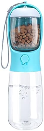  AACARB Cat Water Dispenser, Dog Water Bottle Portable Feeding Travel Pet Drinker Outdoor Cat Dog Drinking 550ml (Size : White)