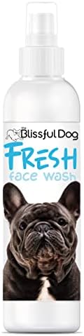  The Blissful Dog Fresh Flat Face Wash - Cleans Facial Folds And Wrinkles, 8-Ounce, Pug
