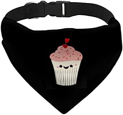 GENERIC Funny Cupcake Pet Bandana Collar - Kawaii Food Scarf Collar - Cute Dog Bandana - M