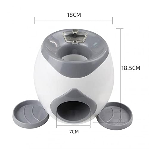  ACULIP Cat Feeder Cat Food Bowl, Tennis Ball Thrower Pet Dog Toys Chewing Accessories Automatic Ball Launcher Dog Throwing Machine Toy Interactive Feeding