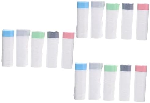  POPETPOP 15 Rolls Cat Litter Bag Portable Trash Can Food Waste Bags Trash Bag For Car Wastebasket Bags Wastebasket Bin Liners Large Trash Bags Thickened Garbage Bags Kitchen Supplies Lining