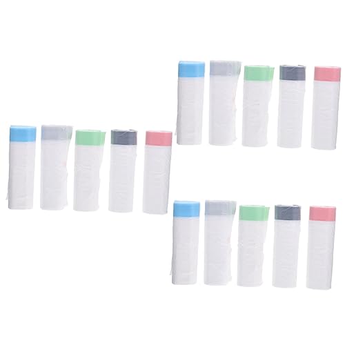  POPETPOP 15 Rolls Cat Litter Bag Portable Trash Can Food Waste Bags Trash Bag For Car Wastebasket Bags Wastebasket Bin Liners Large Trash Bags Thickened Garbage Bags Kitchen Supplies Lining
