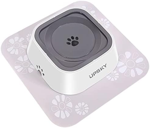  UPSKY Dog Bowl Dog Water Bowl No Spill Pet Water Bowl No Drip Slow Water Feeder Dog Bowl No-Slip Pet Water Dispenser 35oz Slow Drinking Bowl For Dogs And Cats