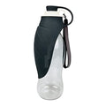  AACARB Cat Water Dispenser, Portable Pet Water Bottle, Soft Silicone Water Dispenser With 580ml For Dogs, Puppies And Cats (Size : Black)