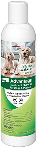  Advantage Flea And Tick Treatment Shampoo For Dogs And Puppies, 12 Oz