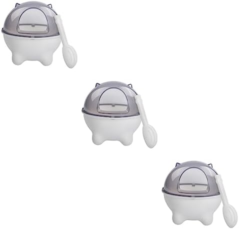  3pcs Hamster Cage Accessories Puppy Litter Box Puppy Accessories Hamster Bath Sandbox Sand Thicken Plastic Sand Bathtub Bed Linings Bath Sand Toy Tray Pet White Puppy Chow Dog Food