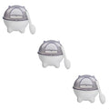 3pcs Hamster Cage Accessories Puppy Litter Box Puppy Accessories Hamster Bath Sandbox Sand Thicken Plastic Sand Bathtub Bed Linings Bath Sand Toy Tray Pet White Puppy Chow Dog Food