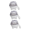  Iplusmile 3pcs Puppy Chow Dog Food Puppy Toys Sand Table Toys Hamster Bathing Sand Rabbit Litter Box Hamster House Hamster Sand Trash Can Pet Interstellar Corner White Hamster Toys