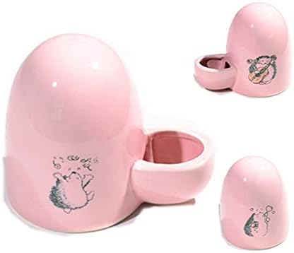  AACARB Cat Water Dispenser, Small Animal Food Dispenser Automatic Ceramic Water Bottle Silent Little Pet Drinking Bottle Feeder (Color : A)