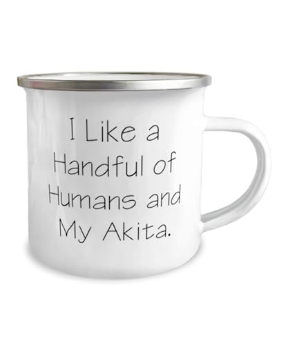 GENERIC I Like A Handful Of Humans And My Akita. 12oz Camper Mug, Akita Dog Present From Friends, Cool For Dog Lovers, Pet Toys, Cat Toys, Dog Toys, Pet Food, Cat Food, Dog Food